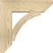 Ekena Millwork Thorton Slat Rough Sawn Bracket w/ Offset Brace, Douglas Fir, 6"W x 18"D x 18"H BKT0604X18X18THR06RDF - alternate 4